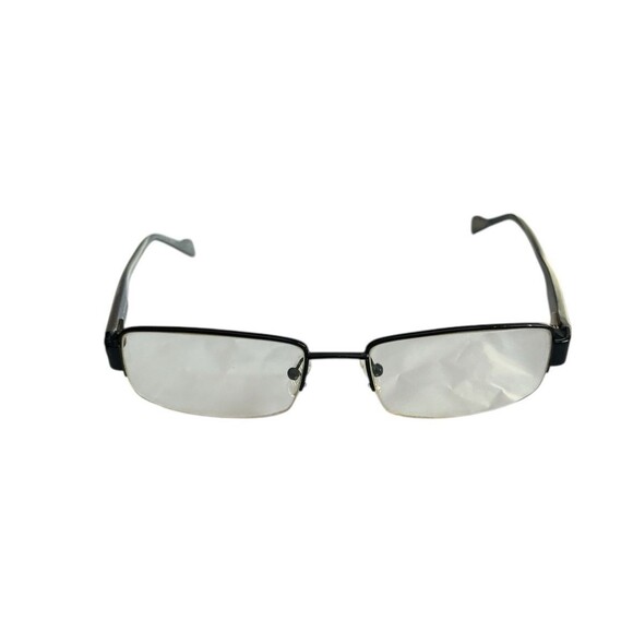 Chesterfield Men's Eyeglasses CH09XL Black Rectangle Half Rim FRAMES ONLY - Picture 2 of 7